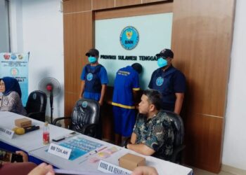 BNNP Sultra Amankan Pengedar Narkotika Jenis Sabu di Kendari