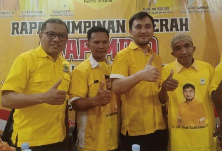 Golkar Daulat Putra Ridwan Bae Sebagai Cabup Muna di Pilkada 2024