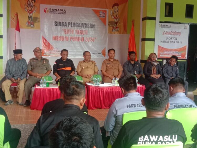 Siaga Panwas: “Satu Tahun Menuju Pemilu 2024”, Bawaslu Mubar Launching Posko Kawal Hak Pilih