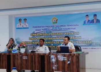 Dinas Perpustakaan dan Kearsipan Sultra Gelar Sinkronisasi Program