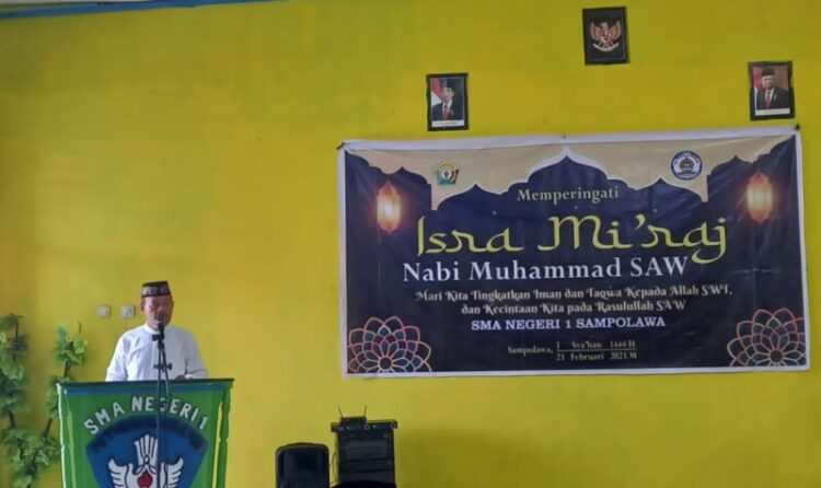 OSIS SMAN 1 Sampolawa Peringati Isra Mi’raj 1444 H/2023 M
