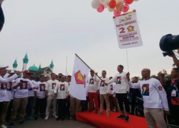 Dihadiri Sandiaga Uno, DPD Partai Gerindra Sultra Sapa Masyarakat Kota Kendari