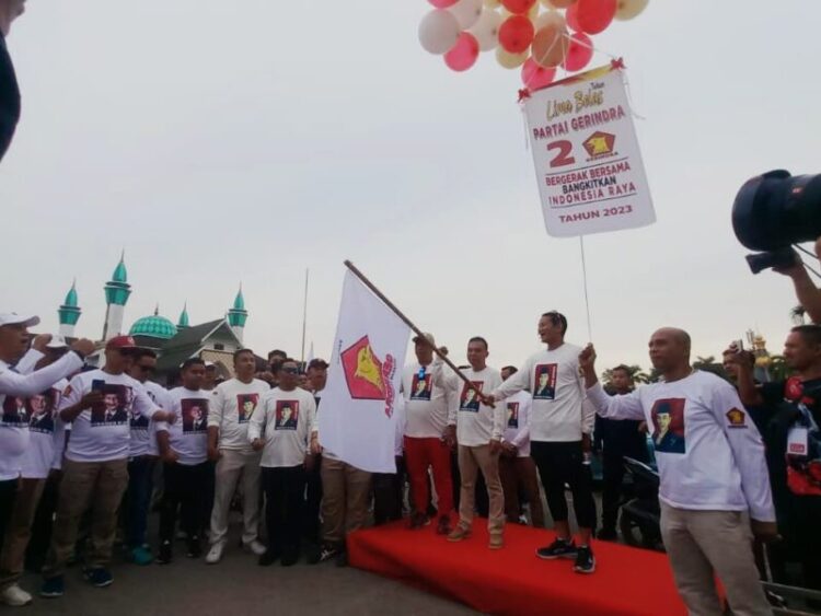 Dihadiri Sandiaga Uno, DPD Partai Gerindra Sultra Sapa Masyarakat Kota Kendari