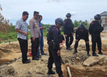 Buruh Bangunan di Kendari Temukan Bom Diduga Peninggalan Perang Dunia II di Kompleks The Villas