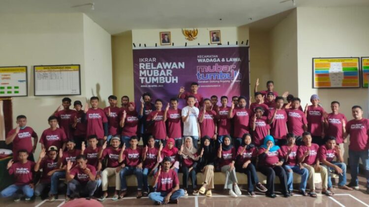 Semangat Gotong Royong, Relawan Mubar Tumbuh Siap Berkontribusi Bagi Daerah