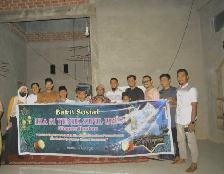 Berbagi Berkah Ramadhan, Alumni S1 Teknik Sipil UHO Chapter Baubau Gelar Baksos dan Bukber di Panti Asuhan Batinaqul Haq