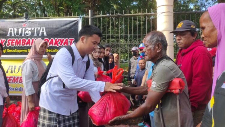 AVISTA, Buka Lapak Sembako Gratis bagi Warga, Bukan jual Sembako Pada Warga
