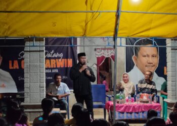 Silahturahmi Dengan Warga Wulanga Jaya, La Ode Darwin Sampaikan Bakal Majukan Sektor Pertanian dan Peternakan