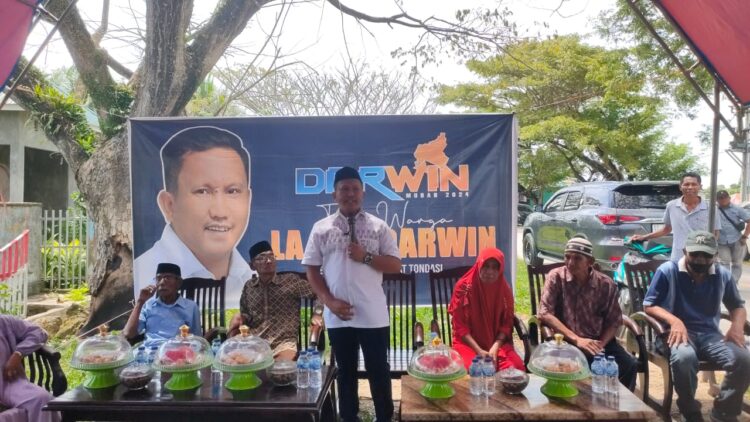 Dihadapan Warga Desa Tondasi, La Ode Darwin Sampaikan Bakal Bangun Industri Perikanan Guna Tingkatkan Perekonomian Daerah