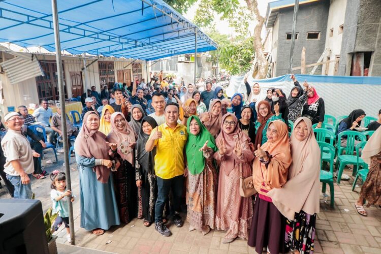 Maju Pilcaleg, Muh Maulana Ali Syaputra Gelar Halal Bihalal Minta Doa Restu Warga Mandonga