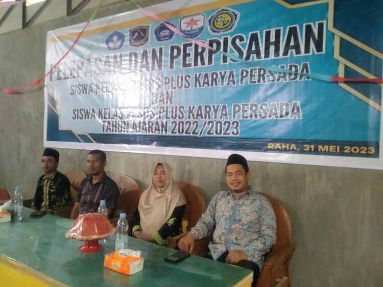 Momen Pelepasan dan Perpisahan Siswa Kelas IX SMPS dan Siswa Kelas VI SDS Plus Karya Persada Muna Tahun Ajaran 2022/2023