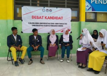 Debat Kandidat Calon BEM Universitas dan BEM Fakultas Universitas Karya Persada Muna