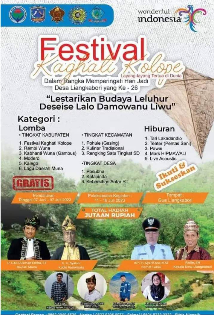Hari Jadi Desa Liangkabori ke-26, Hipmawali dan Pemerintah Desa Akan Selenggarakan Festival ‘Kaghati Kolope’