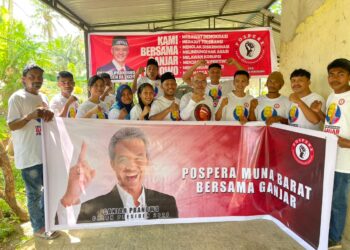 Menangkan Ganjar Pranowo, Pospera Sultra Lakukan Konsolidasi di Muna Barat