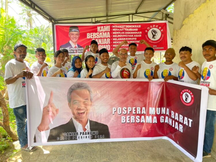 Menangkan Ganjar Pranowo, Pospera Sultra Lakukan Konsolidasi di Muna Barat