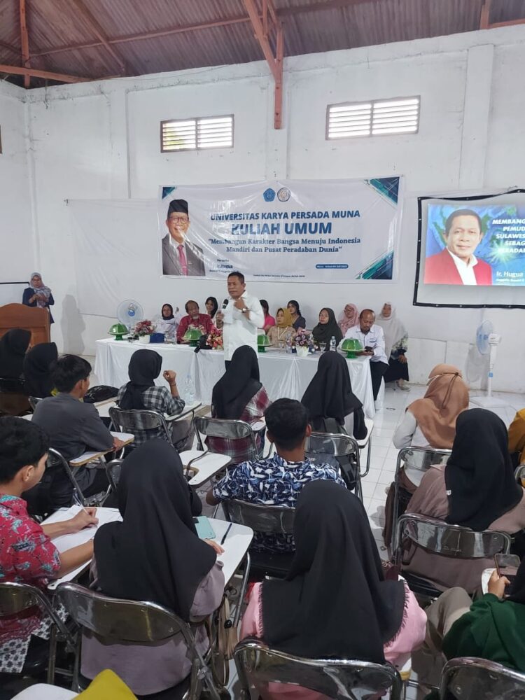 Universitas Karya Persada Muna Sukses Gelar Kuliah Umum yang Menghadirkan Anggota Komisi II DPR RI Hugua