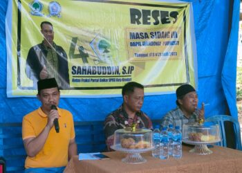 Turun Reses, Anggota DPRD Kota Kendari Sahabuddin Serap Aspirasi Warga Watulondo