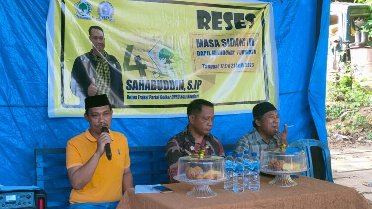 Turun Reses, Anggota DPRD Kota Kendari Sahabuddin Serap Aspirasi Warga Watulondo
