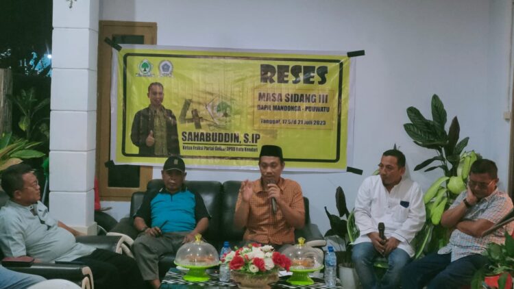 Gelar Reses di Kelurahan Lalodati, Anggota DPRD Kota Kendari Sahabuddin Komitmen Perjuangkan Aspirasi Warga
