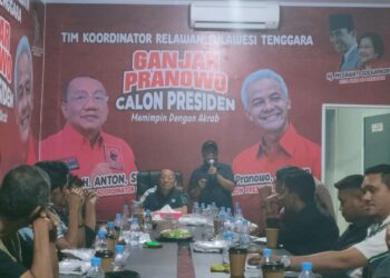Koordinator Relawan Ganjar Pranowo Sultra Kumpulkan Relawan Siapkan Deklarasi Massal