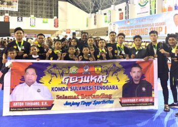 Membanggakan, Gojukai Komda Sultra Berhasil Raih 17 Medali Pada Kejurnas Antardojo Jaksa Agung Cup I
