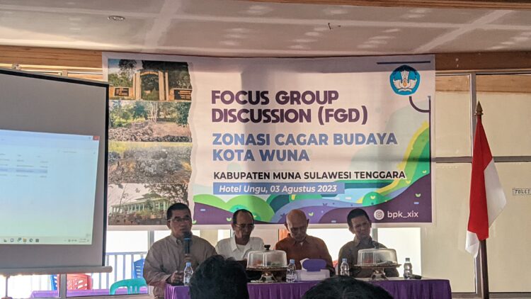 FGD Pelestarian Budaya Bahas Zonasi Cagar Budaya Kota Wuna