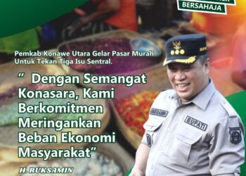 Tekan Inflasi, Pemkab Konawe Utara Gelar Operasi Pasar Murah di Setiap Kecamatan