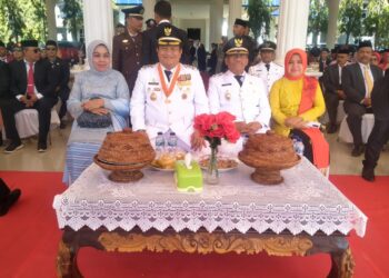 Upacara Peringatan HUT RI ke-78, Bupati Muna Rusman Emba Bertindak sebagai Inspektur