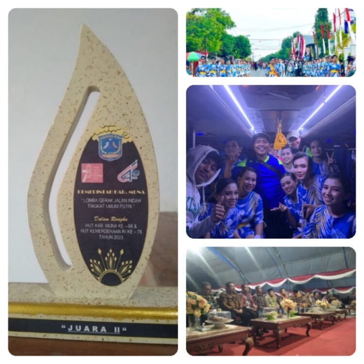 Desa Banggai Raih Juara Dua Lomba Gerak Jalan Indah Tingkat Umum Putri