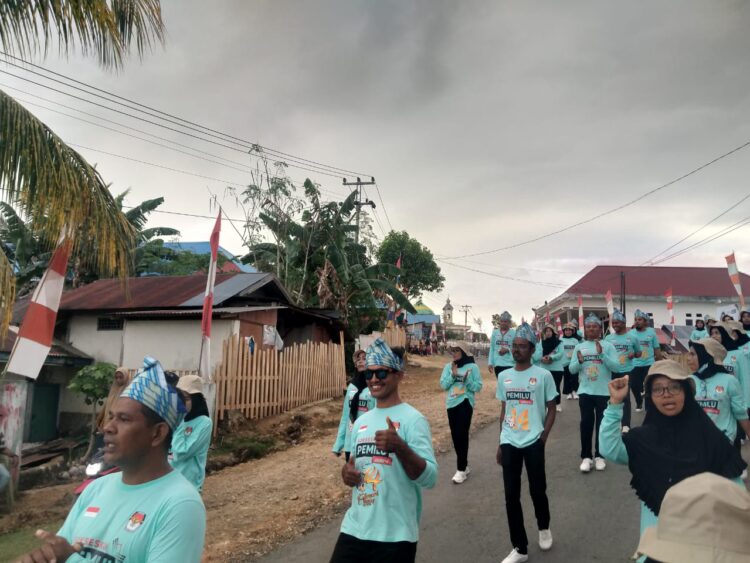 Panitia Pemilihan Kecamatan Meriahkan Jalan Santai dalam acara Festival Kondongia Maju 2023