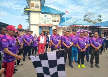 Sambut Harhubnas Ke-53, KUPP Raha Gelar Jalan Santai yang Dibuka Langsung Wakil Bupati Muna
