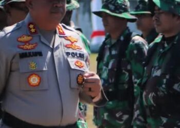 Wujud Sinergitas TNI-Polri, Kapolres Muna Hadiri Pembukaan TMMD Ke-118 Tahun 2023
