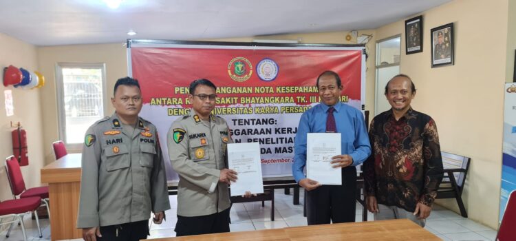 Universitas Karya Persada Muna Jalin MoU dengan Rumah Sakit Bhayangkara Kendari