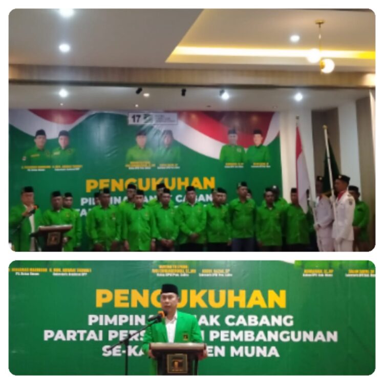 Kukuhkan Pengurus PAC se Kabupaten Muna, Begini Pesan dan Harapan Ketua DPW PPP Sultra