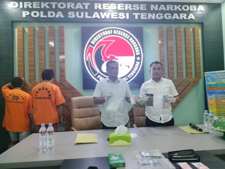 Dua Bandar Shabu Asal Kolaka Diringkus Ditresnarkoba Polda Sultra