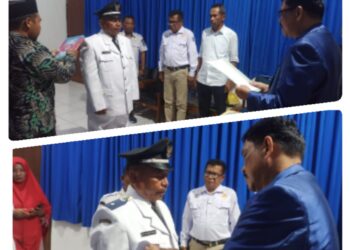 Pelantikan Kepala Desa Parigi berjalan Dengan lancar sesuai dengan Perintah Kemendagri