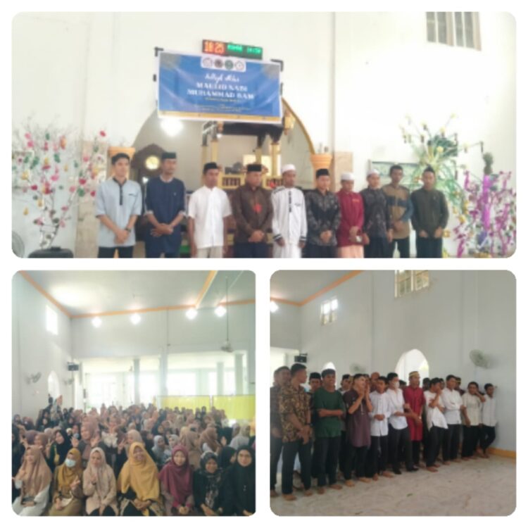 BEM Universitas Karya Persada Muna Gelar Maulid Nabi Muhammad SAW 1445 H di Masjid Al Muhajirin Sidodadi