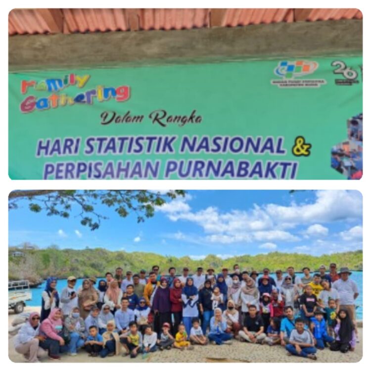 BPS Muna Gelar Family Gathering Dalam Rangka Hari Statistik Nasional dan Perpisahan Purnabakti