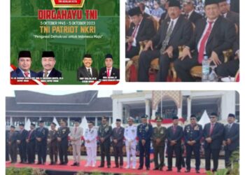 Bupati Muna LM Rusman Emba Hadiri HUT TNI ke-78 di Kendari