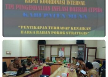Pimpin Rapat Internal TPID, Ini Arahan Wakil Bupati Muna
