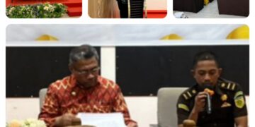 Kajari Muna jadi Pemateri dalam Sosialisasi Pencegahan Sengketa, Konflik dan Perkara Pertanahan Kabupaten Muna 2023.