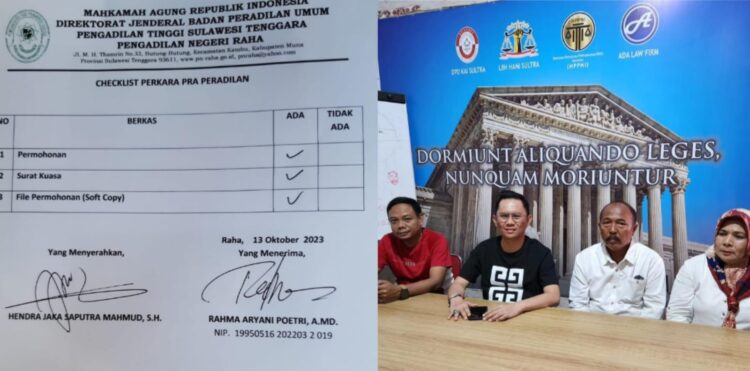 Soroti Kinerja Kapolres Muna, LBH HAMI Sultra Tempuh Praperadilan