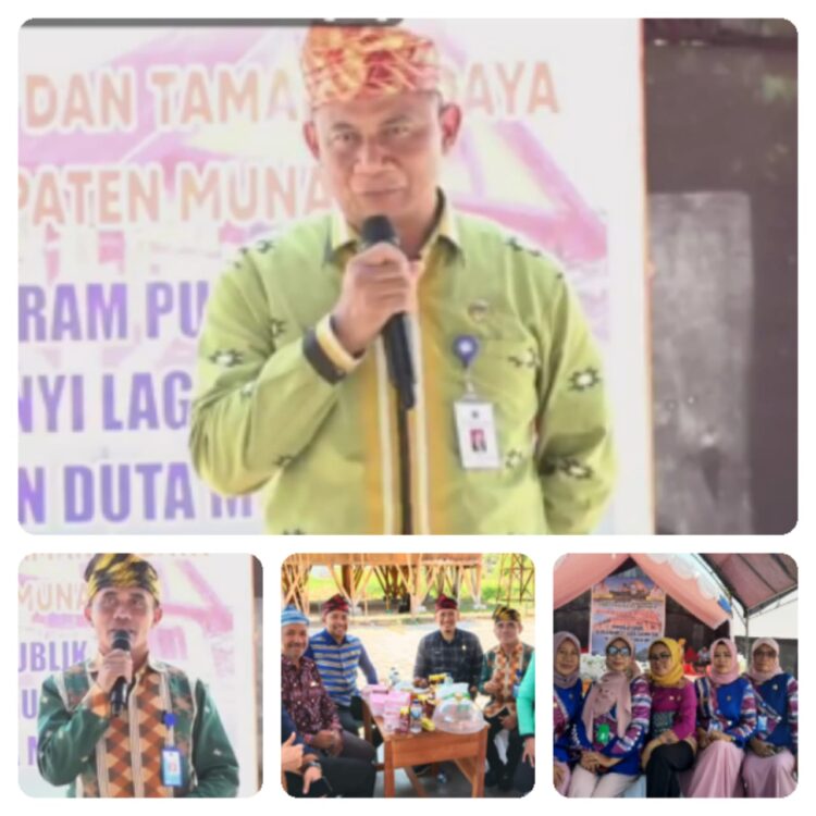 Mewakili Bupati, Kadis Dikbud Muna Buka Lomba Menyanyi Lagu Daerah dan Duta Museum Barugano Wuna