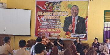 Edukasi Soal Ideologi dan Wawasan Kebangsaan, AJP Sambangi Dua SMAN di Kendari