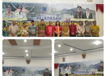 Momen Pelepasan Kajari Muna bersama Bupati dan Forkopimda
