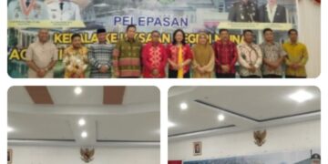 Momen Pelepasan Kajari Muna bersama Bupati dan Forkopimda