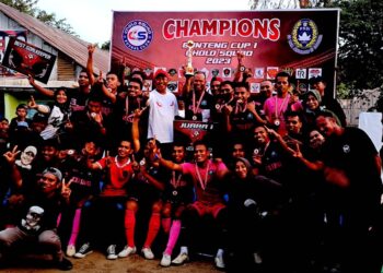 ‘Anak Lorong’ Sukses Gelar Turnamen Futsal Banteng Cup I di Kendari