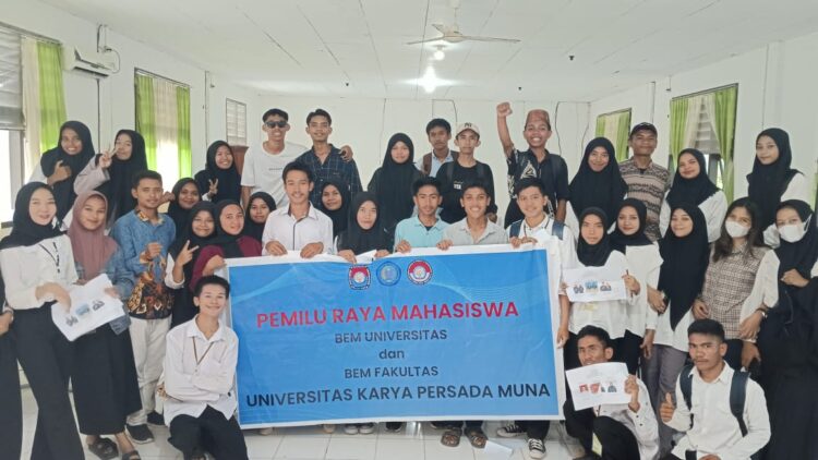 Pemilihan Ketua BEM dan DPM Fakultas Manajemen Universitas Karya Persada Muna berlangsung Sukses