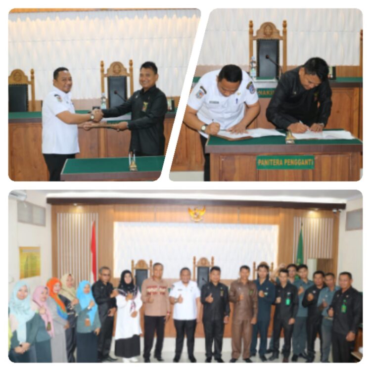 Pengadilan Negeri Raha Jalin Perjanjian Kerjasama (MoU) dengan Dinas Sosial Kabupaten Muna