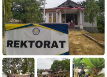 Gerakan Jumat Bersih di Kampus Dua (Eks Diklat) Universitas Karya Persada Muna